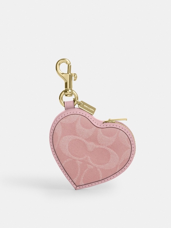 Coach Accessories - SOLD 🎉 Coach Heart Bag Charm In Signature Denim